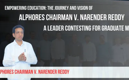 Alphores Chairman V. Narender Reddy Announces Candidacy for Graduate MLC Elections