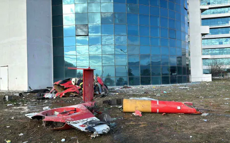 Helicopter Crashes Into Turkish Hospital During Take-Off, Four Killed