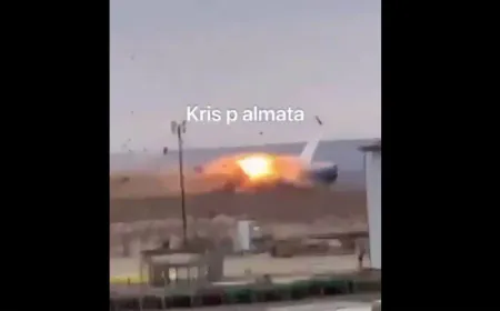 32 Passengers, Including Girl, 11, Survive Azerbaijan Airlines Plane Crash