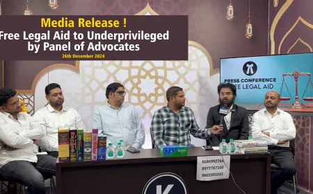 Panel of Experienced Advocates Launches Free Legal Aid Initiative for the Underprivileged in Hyderabad