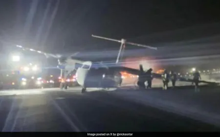 Canadian Plane Catches Fire After Rough Landing Amid South Korea Tragedy
