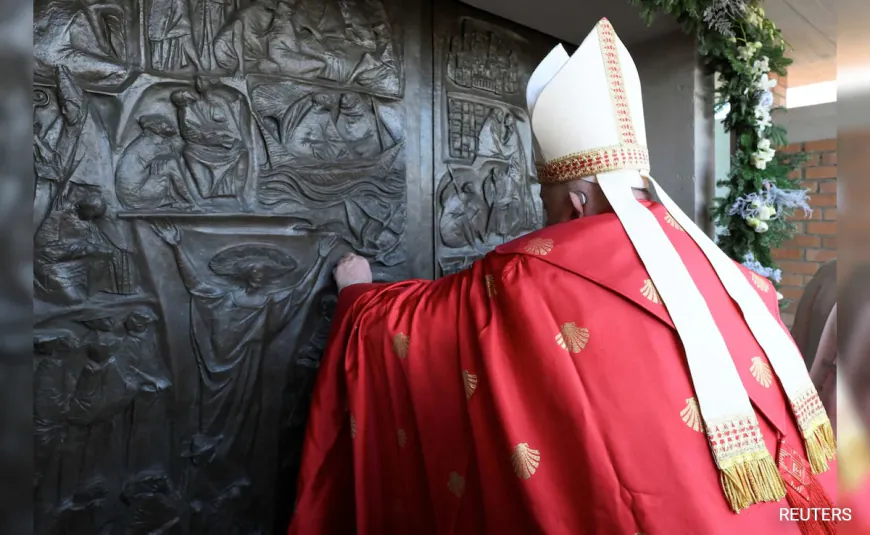 Pope Francis Opens Special 'Holy Door' For Catholic Jubilee At Rome Prison