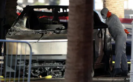 Tesla Truck Blast Suspect Shot Himself In Head Before Explosion: Officials