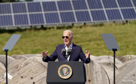 Biden Bans Mass Offshore Drilling Amid Trump's "Drill, Baby, Drill" Call
