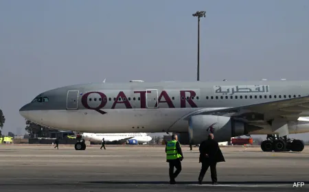 First Qatari Flight Lands In Syrian Capital Damascus After Nearly 13 Years