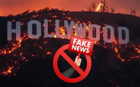 Hollywood Sign On Fire? AI Images Go Viral As Wildfires Rage In Los Angeles