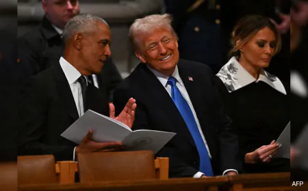 Michelle Obama Skips Jimmy Carter's Funeral, Was To Sit Beside Donald Trump