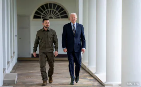 Zelensky Says Spoke With Biden, Thanked Him For "Unwavering Support"