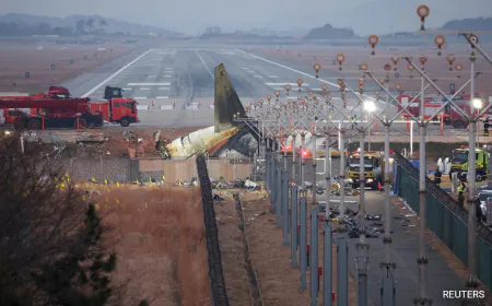 South Korea To Adapt Airport Concrete Barriers After Deadly Jeju Air Crash