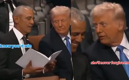 Trump Shares Parody Video With Obama, Jabs Kamala Harris, Hillary Clinton