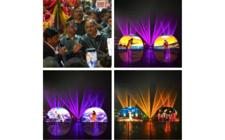 Temflo Systems, Ghaziabad Unveils Mesmerizing Laser Water Screen Show at Mahakumbh, Prayagraj