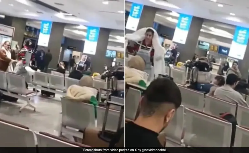 Iranian Woman Removes Cleric's Turban, Wears It As Hijab In Bold Protest