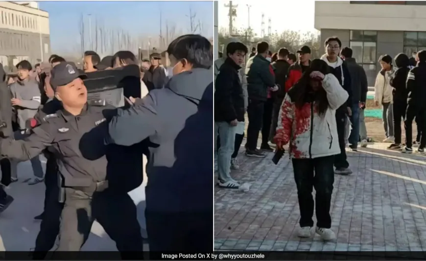 Violent Protest In China After Student Falls To His Death At Pucheng School