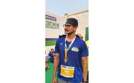 Life is High; Kochi City Commissioner Putta Vimaladitya Shines in 21-Kilometer Federal Bank Kochi Marathon