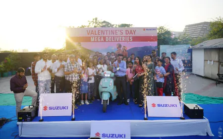Suzuki Delivers 125 Access 125 Scooters Together in Surat on Valentine’s Day