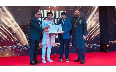 KP Vishal Goud Honored with International Excellence Award by World Book of Records