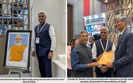 Rishab World Unveils Latest Textile Innovations at Bharat Tex 2025