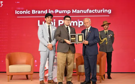 Lubi Pumps honoured as Iconic Brand in Pump Manufacturing