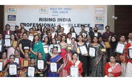 Rising India Professional Excellence Award 2025 Successfuly Organised by Vocal for Local Talent Promoters