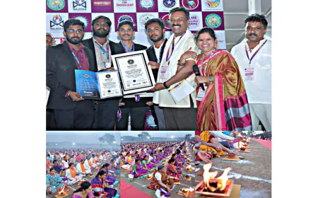 Historic Agnihotra Ceremony Sets Nobel World Record with Participation from 11,111 Households in Dharwad