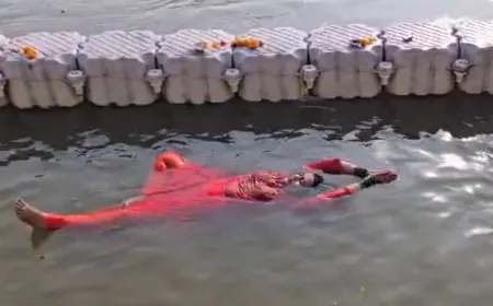 Dr. Savitha Rani Makes History at Maha Kumbh Mela as the World’s First to Perform Jalayoga