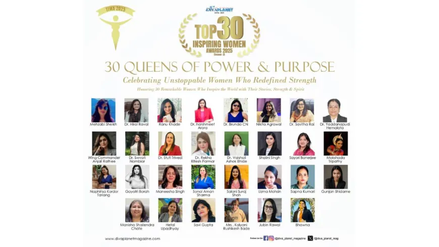 Winners of Top 30 Inspiring Women Award 2025
