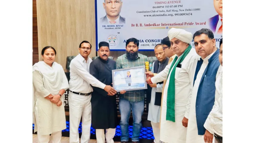 Samta Diwas Celebrations: Mr. M Shahrukh Honored with Dr. B. R. Ambedkar International Pride Award