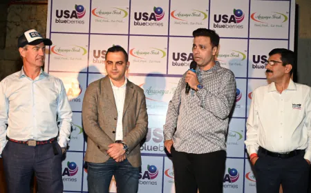 Anusaya Fresh, SanLucar and Mr. Iceman Join Hands to Bring the World’s Finest Blueberries to India