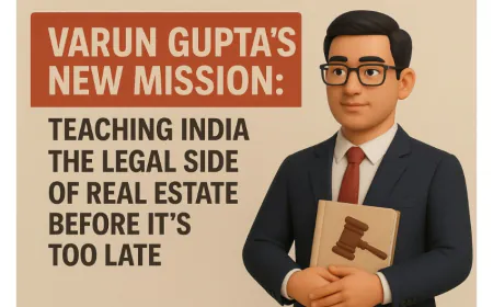 Varun Gupta’s New Mission: Teaching India the Legal Side of Real Estate Before It’s Too Late