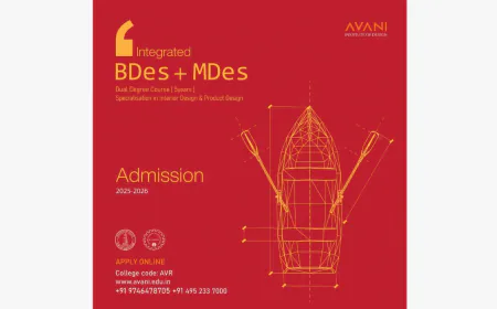 Avani Institute of Design Launches Innovative Five-Year Integrated B.Des + M.Des Dual Degree Program