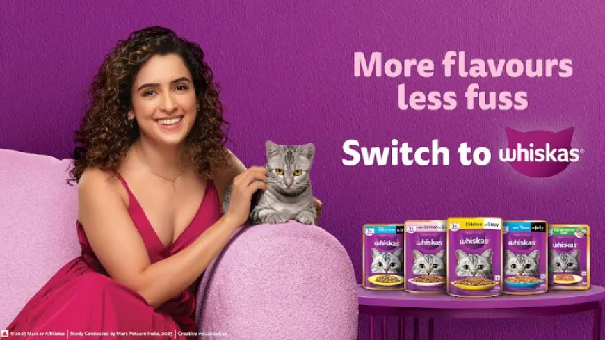 WHISKAS Brand Teams Up with Sanya Malhotra to Spotlight WHISKAS Wet Cat Food; Speaks to India's Fussy Cats in its Latest Campaign
