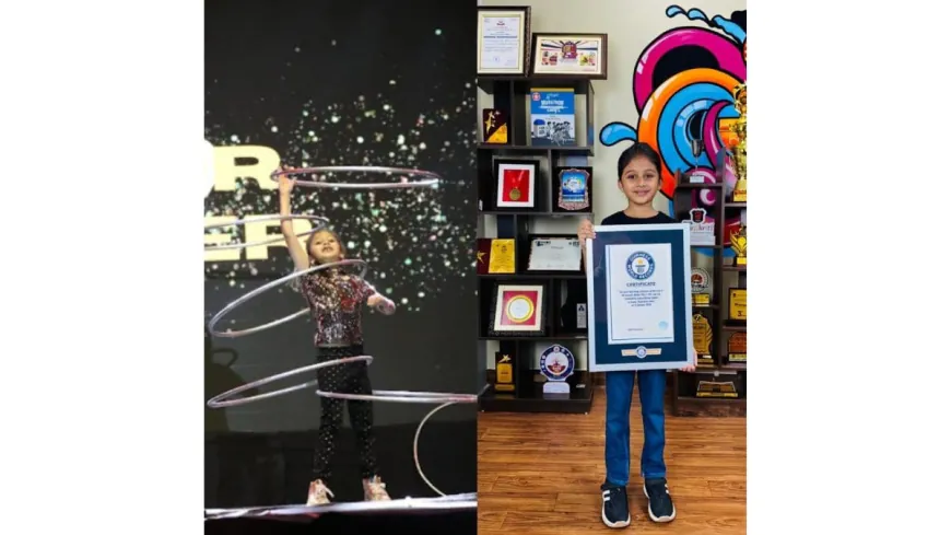 7-Year-Old Sinaya Biyani Breaks Guinness World Record with 101 Hula Hoop Rotations in 30 Seconds!