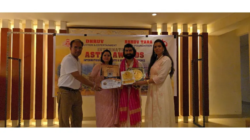 Acharya Kartikey Honored with ‘International Sanatan Dharma Jyotish Ratna Award’ at Global Astrology Summit in Indonesia
