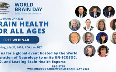 The World Federation of Neurology to Host Global Webinar Uniting UN-ECOSOC, WHO and Leading Brain Health Experts for World Brain Day 2025, with the theme Brain Health for All Ages