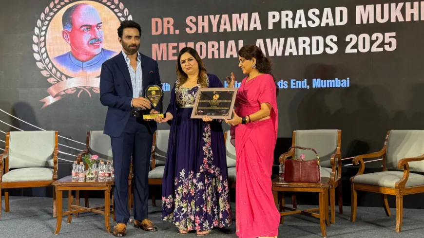 Manpreet Kaur Honoured in Mumbai with Shyama Prasad Mukherjee Award by Sonu Sood and Shaina NC for Outstanding Social and Religious Service