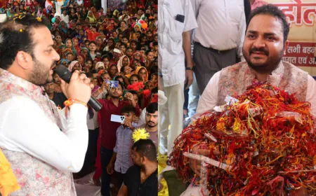 UP’s Bhagwantnagar Sees 20,000+ Sisters Tie Rakhi to Pushpendra Pratap Singh, Stirring Political Chatter