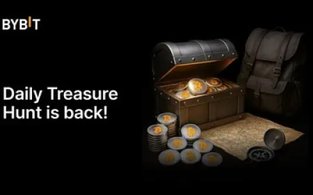 Bybit's Daily Treasure Hunt Returns with 220,000 USDT Prize Pool and Lower Entry Barriers