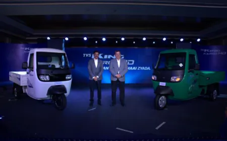 TVS King Kargo HD EV, Launched - Ushers in a New Era in Cargo Mobility