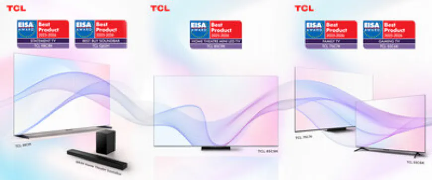 TCL Dominates with Five EISA Awards, Redefining Excellence in Large-Screen & QD-Mini LED Tech