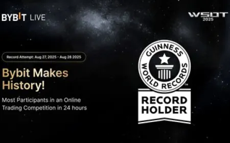 Bybit's WSOT Achieves New GUINNESS WORLD RECORDS™ Title With Highest Number of Online Trading Participants in a Day