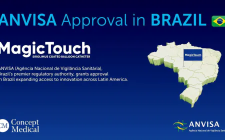 ANVISA Grants Commercial Approval to Concept Medical’s MagicTouch Sirolimus-Coated Balloon for CAD in Brazil