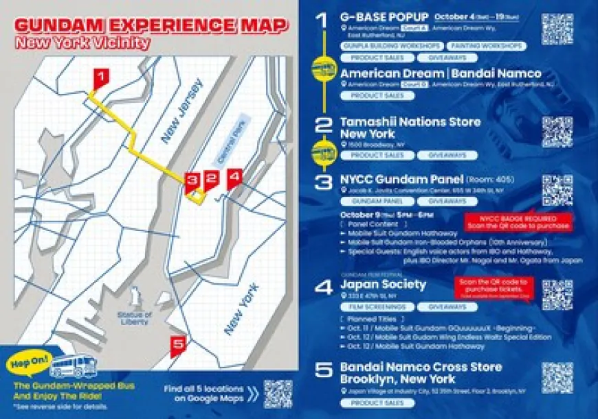 Gundam Expands into New York with Citywide Celebration