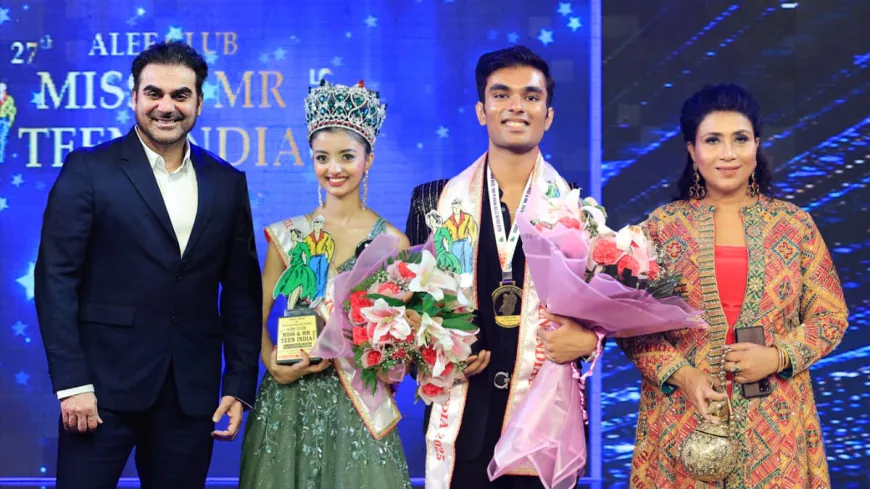 Miss Teen India 2025 Mishty Gadhwal & Mr Teen India 2025 Raghav Sarraf Crowned at Alee Club Grand Finale in Delhi
