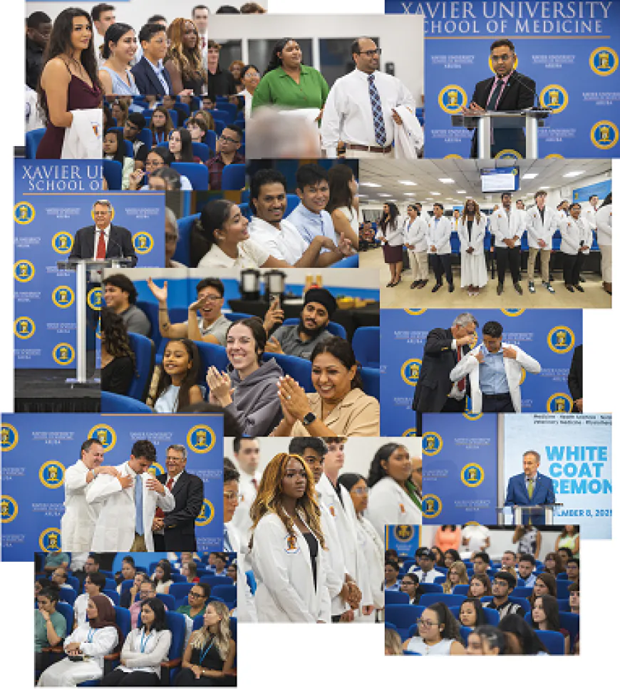 Xavier University School of Medicine - Aruba welcomes Fall 2025 Medicine, Veterinary, and Nursing cohort with Orientation & White Coat Ceremony