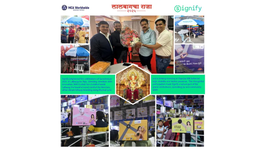 Signify Lights Up Devotion with Ecolink Fans at Lalbaugcha Raja Ganeshotsav 2025