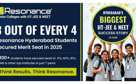 3 in 4 Resonance Hyderabad Students Crack IIT-JEE & NEET 2025, Celebrating Milestone Success