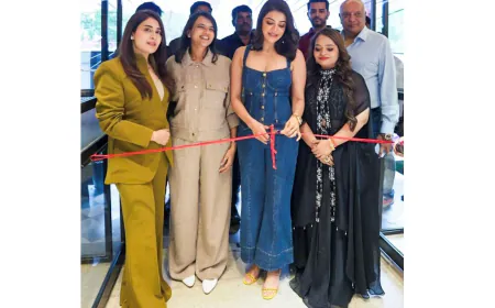 Kajal Aggarwal Graced the Inauguration of Hair Masters’ New Luxury Salon in Ashiyana, Lucknow