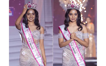 Vasantha Lakshmi M from Karnataka Crowned LIVF She Miss Beauty South 2025 Winner