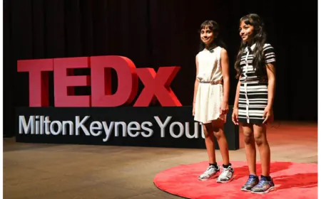 11-Year-Old Twins Eva and Amaira Deotale Champion Disability Inclusion on TEDx Stage