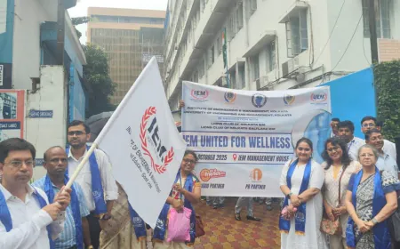 IEM–UEM and Lions Clubs Unite for Wellness Rally at the IT Hubs in Kolkata